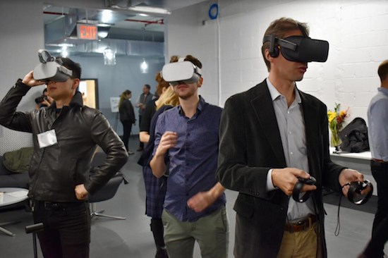 More than 30 exhibitors showed off their VR/AR projects at the newly launched RLab. Photos by Steve Koepp
