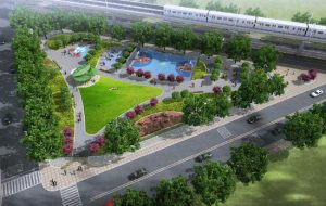 This rendering shows a bird’s eye view of the various features the new park will have to offer Gravesend residents. Image courtesy of Councilmember Mark Treyger