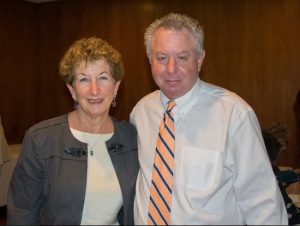 The Brooklyn Brandeis Society held its annual New Year luncheon on Thursday. Pictured are Justice Katherine Levine and President Andrew Fallek. Eagle photos by Rob Abruzzese