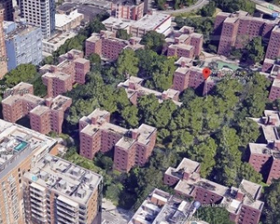 The Ingersoll Houses, one of 87 NYCHA housing projects in Brooklyn. Image data ©Google Maps 2018
