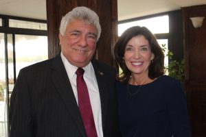 Hon. Frank Seddio with Kathy Hochul, lieutenant governor of New York, at his annual breakfast at Giando’s On The Water in Williamsburg on Sunday. Eagle photos by Mario Belluomo