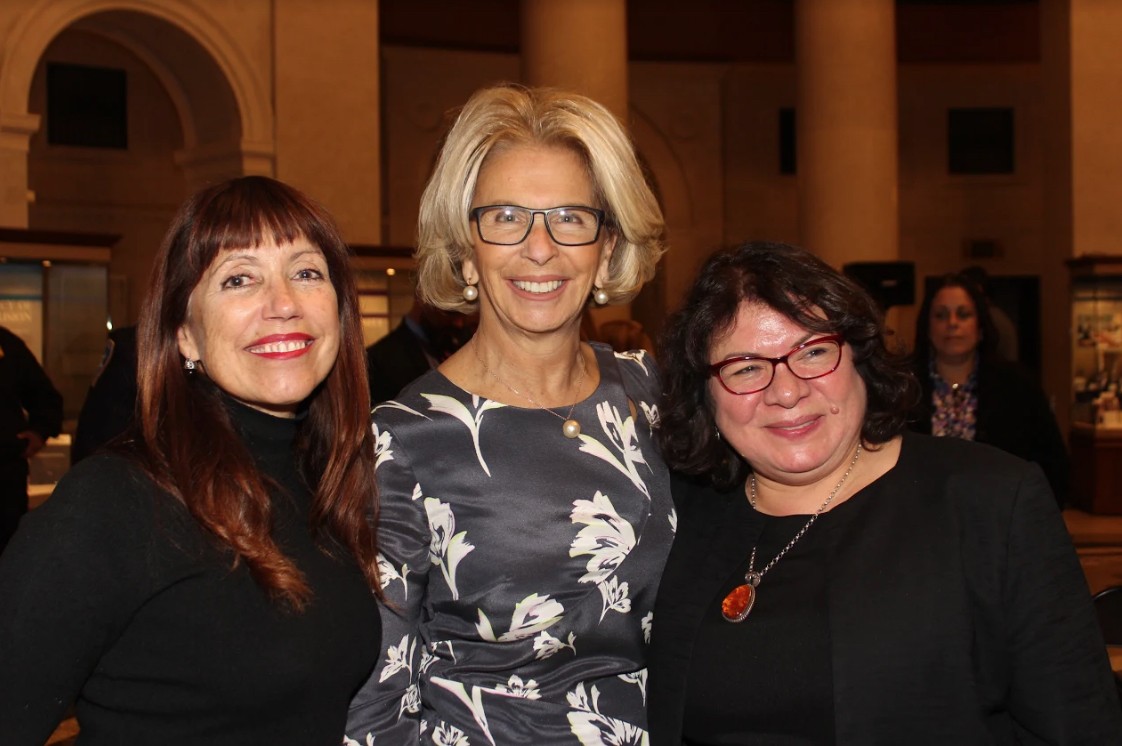 From left: Hon. Margarita Lopez Torres, Hon. Janet DiFiore and Grace Machuca.