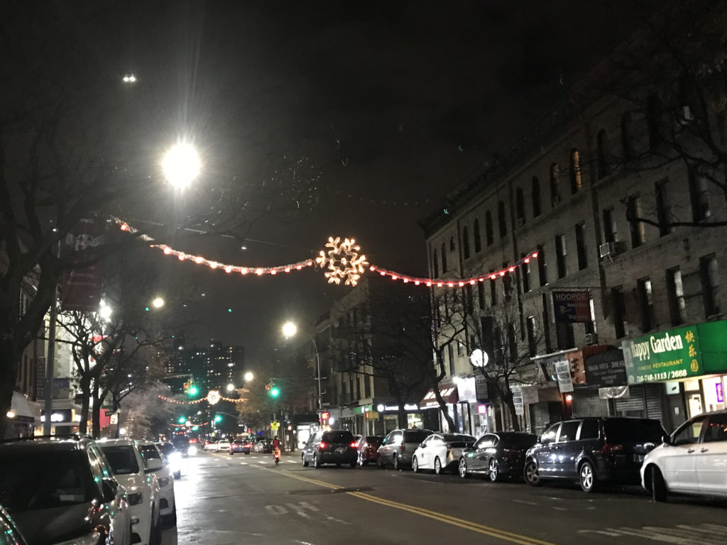 Third Avenue’s “Charlie Brown” lights. Photo by Meaghan McGoldrick