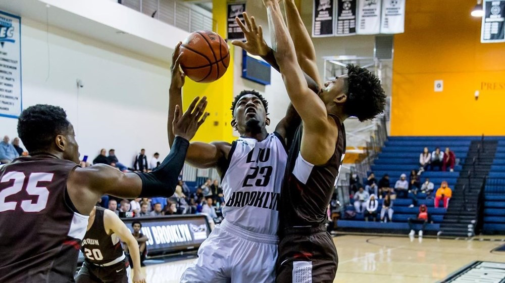 LIU-Brooklyn senior Raiquan Clark is the NEC’s second-leading scorer as the Blackbirds head to Belfast, Ireland, this week to participate in the Basketball Hall of Fame Belfast Classic. Photos courtesy of LIU-Brooklyn Athletics