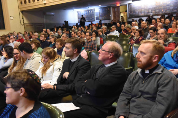 The Union Temple in Prospect Heights was filled for the interfaith gathering.