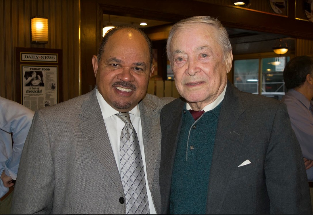 Hector Batista, president and CEO of the Brooklyn Chamber of Commerce; and Howard Golden.