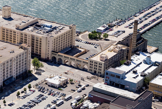 Brooklyn Army Terminal will be getting a community solar garden on its expansive roof. Photo courtesy of Brooklyn Army Terminal