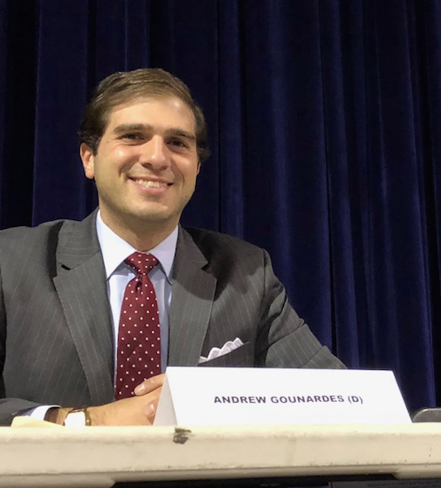 State Sen.-elect Andrew Gounardes will be symbolically sworn in to office in a ceremony on Jan. 27. Eagle photo by Paula Katinas