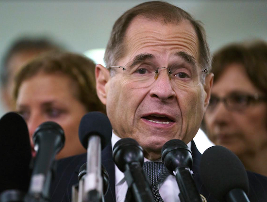 U.S. Rep. Jerrold Nadler, who is currently the ranking member on the House Judiciary Committee, speaks to reporters during a Senate Judiciary Committee hearing on Brett Kavanaugh's nomination for the Supreme Court in September. AP Photo/Carolyn Kaster