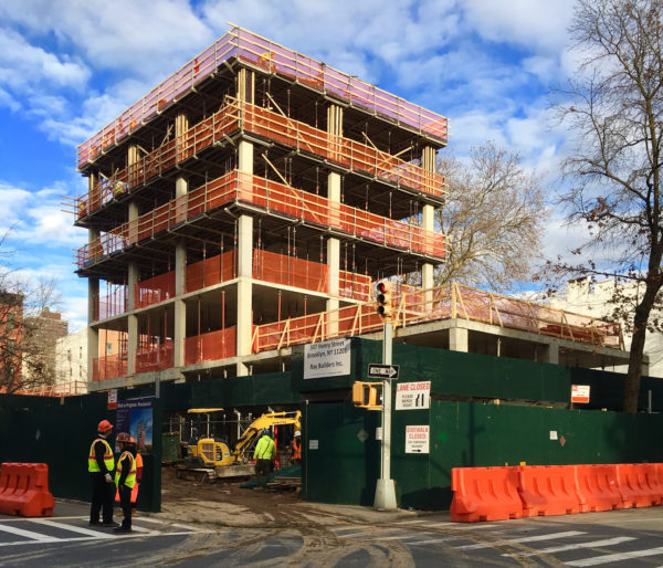 A block from The Cobble Hill House, work is underway on Fortis Property Group's 5 River Park development. 