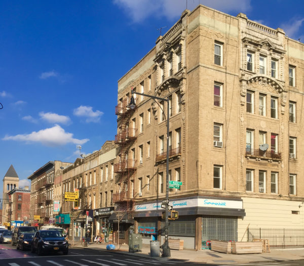 This eye-catching building is 701 St. Marks Ave. on the corner of Nostrand Avenue.