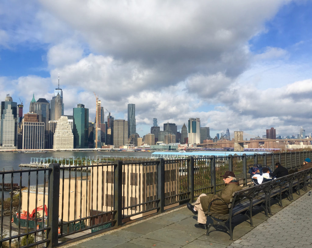 Brooklyn Heights' Promenade is a tourist draw and a haven for neighborhood residents. Eagle photos by Lore Croghan