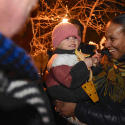 Brooklyn Heights residents of all ages gathered on the Promenade for the lighting