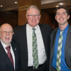 From left: David Chidekel, president of the Brooklyn Bar Association; Hon. Michael Yavinsky, supervising judge of the Brooklyn Criminal Court; and John Quigley.