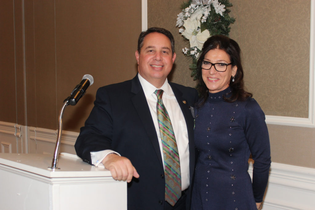 The Columbian Lawyers Association of Brooklyn hosted its annual Judge's Night where it honored Brooklyn's judiciary. Pictured are president Joseph Rosato and president-elect Susanne Gennusa. Eagle photos by Mario Belluomo