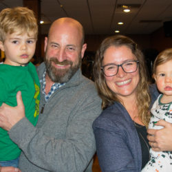 Paul Hirsch, Allison Lewis and their children Oscar and Julian.