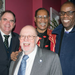 From left: Joe Kenny, Brooklyn Bar Association President David Chidekel, Keith Lonesome and Charles Small.
