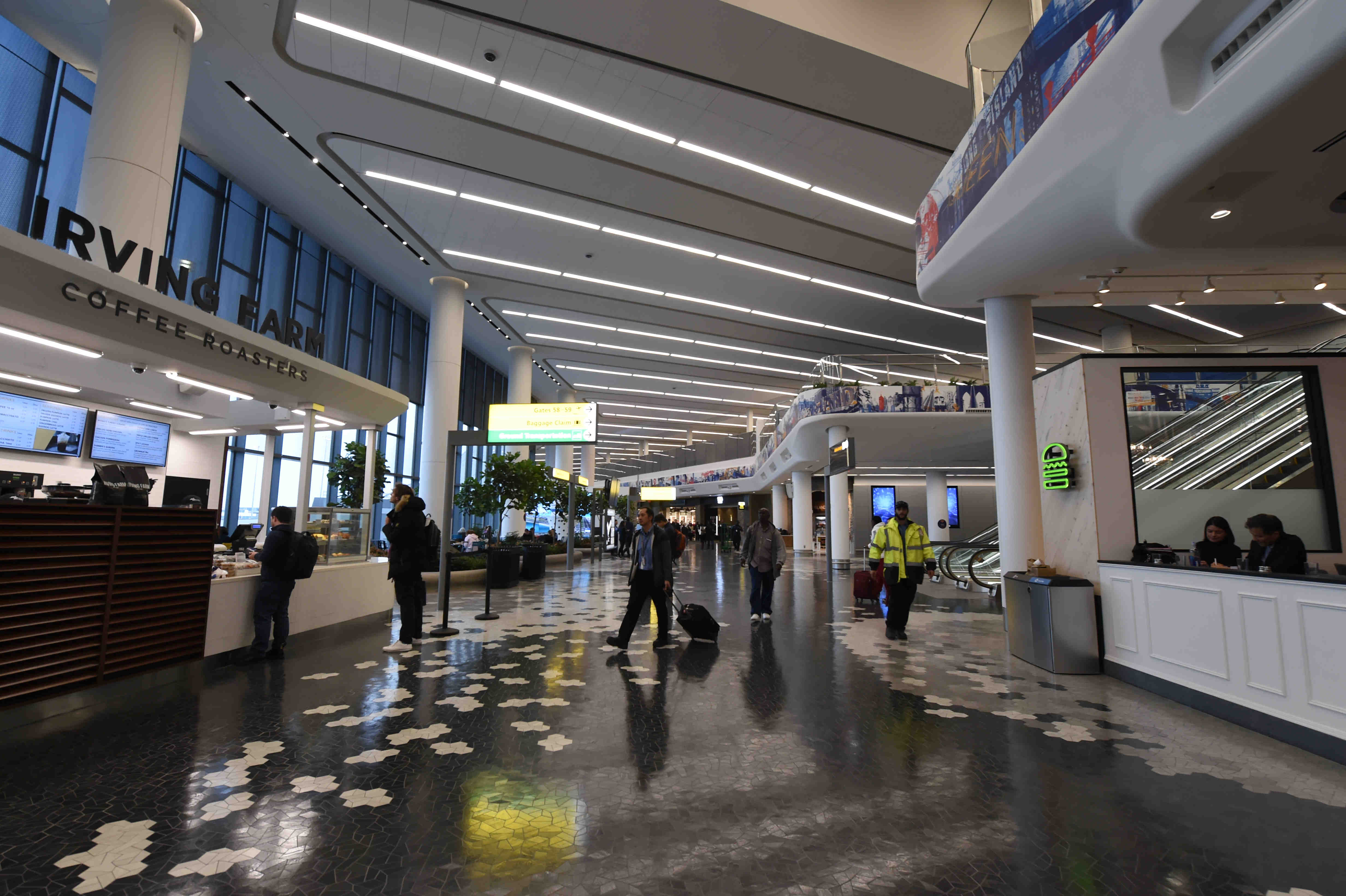 A brand new terminal B opened at LaGuardia, signaling things to come as the antiquated airport goes through a modernization transformation. Eagle photo by Todd Maisel