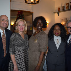 From left: Hon. Carl Landicino, Hon. Pamela Fisher, Hon. Sylvia Ash, Hon. Sylvia Hinds-Radix and Domenick Napoletano.