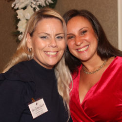 Hon. Susan Quirk (left) and Maria Aragona, president of the Confederation of Columbian Lawyers.