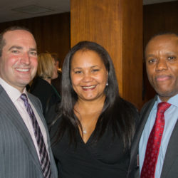 From left: Andrew Reinderio; Maritza Mejia-Ming, chief of staff at the Brooklyn DA's Office; and Howard Jackson.