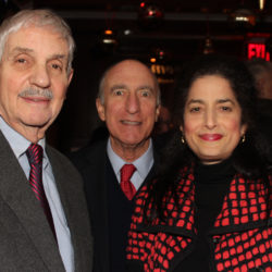 Hon. Gerard H. Rosenberg, Frank Strafaci and Sara Gozo.