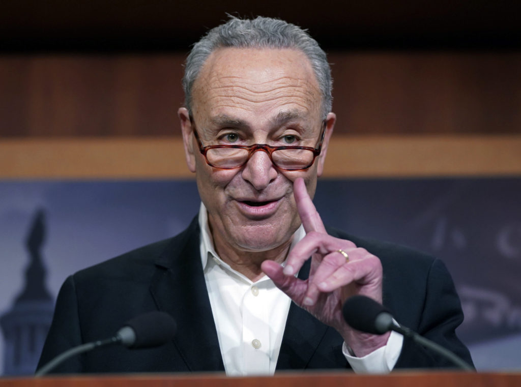 U.S. Sen. Chuck Schumer is attacking the MTA for its delays in installing new safety technology. AP Photo/Pablo Martinez Monsivais