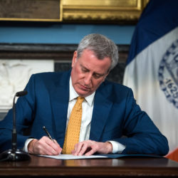 Mayor Bill de Blasio has announced a new health care plan that will be available to every New Yorker, regardless of ability to pay or citizenship. Photo from Flickr/NYCMayorsOffic