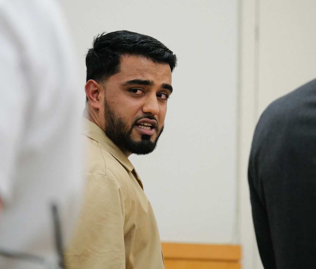 Saeed Ahmad pled guilty on Wednesday to causing the death of Harleen Grewal on Oct. 13, 2017, when he left her in a burning car on the BQE. Pool photo by Curtis Means.
