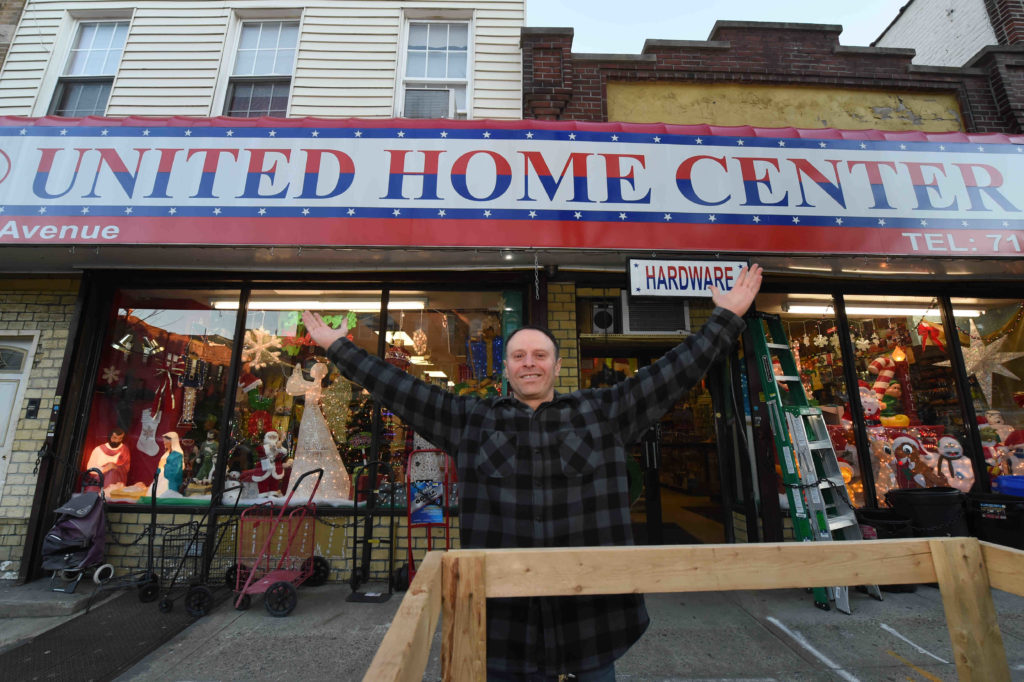 United Home Center on Third Avenue in Bay Ridge was one of the businesses hit with a signage violation late last year. Eagle file photo by Todd Maisel