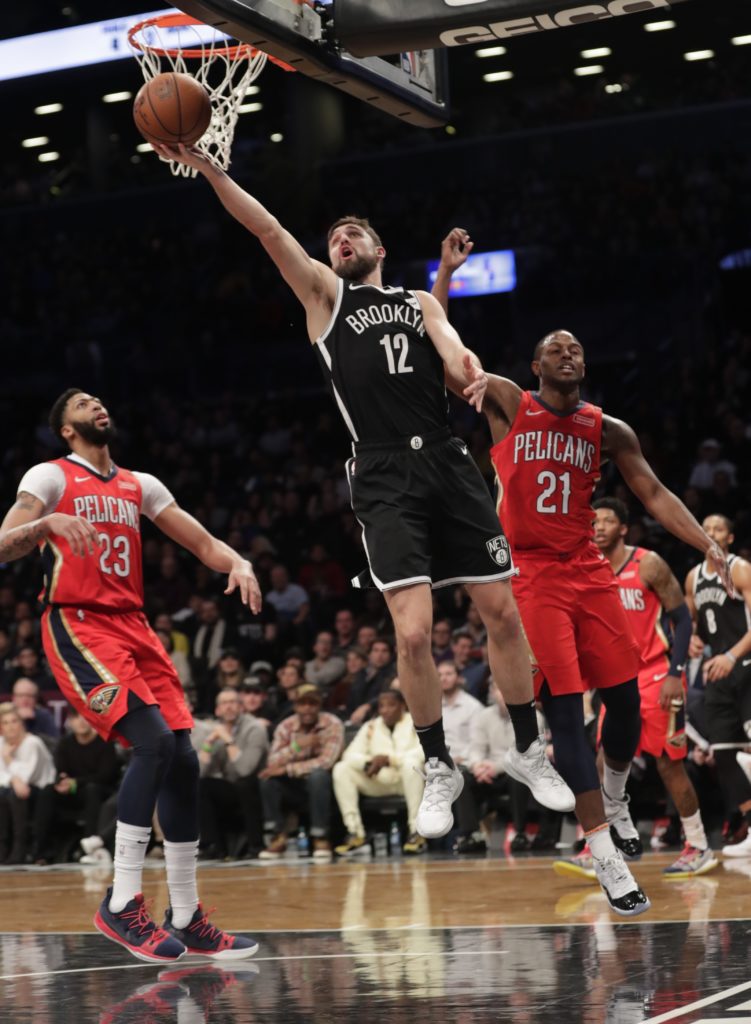 Joe Harris’ fourth-quarter put-back helped to stave off a late run by New Orleans as the Nets snapped a two-game skid and got a measure of revenge for an early season loss to the Pelicans. AP Photo by Frank Franklin II