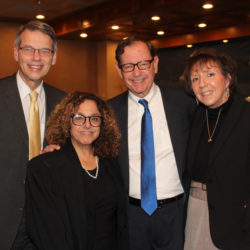 From left: Hon. Lawrence Knipel, Hon. Jill Epstein, Hon. Mark Partnow and District Leader SueAnn Partnow.