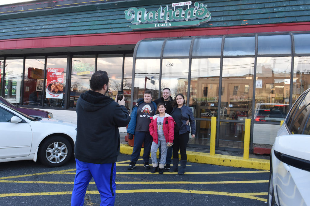 Raul Fuentes always took his whole family from Staten Island to this particular Nathan's because it was their favorite. Eagle photos by Todd Maisel