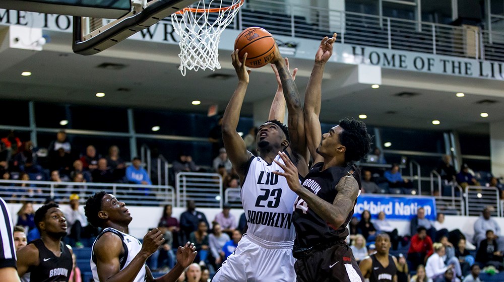 Senior Raiquan Clark spearheaded LIU-Brooklyn’s comeback victory at Fordham on Sunday as the Blackbirds snapped a two-game skid before beginning Northeast Conference play Thursday night at Sacred Heart in Fairfield, Connecticut. Photo Courtesy of LIU-Brooklyn Athletics