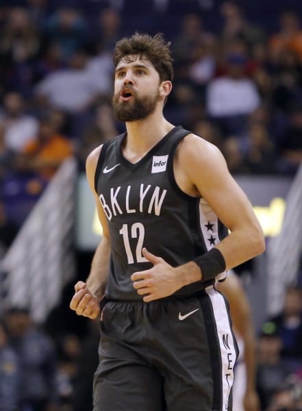Nets sharp-shooter Joe Harris was invited to All-Star weekend in Charlotte. He will represent Brooklyn in the annual 3-Point Shootout on Feb. 16.(AP Photo/Rick Scuteri)