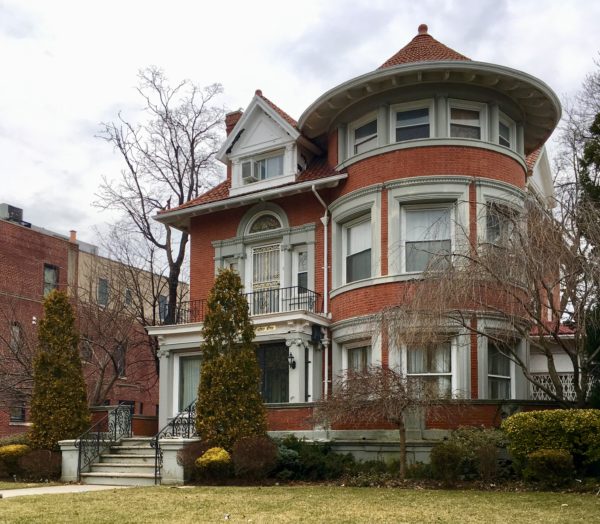 This Doctor's Row house at 1281 President St. has a terrific turret.