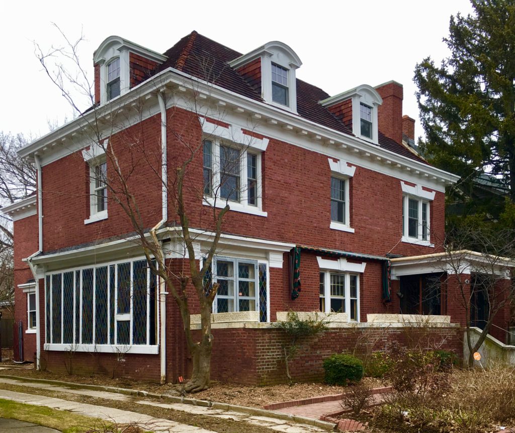 This brick house is 106 Marlborough Road, which recently changed hands. Eagle photos by Lore Croghan