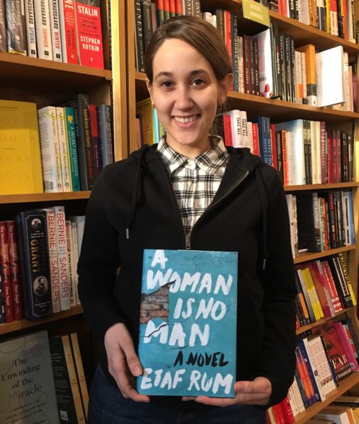 Tiffany Ruiz says “A Woman Is No Man” is a must-read during Women’s History Month. Eagle photo by Lore Croghan