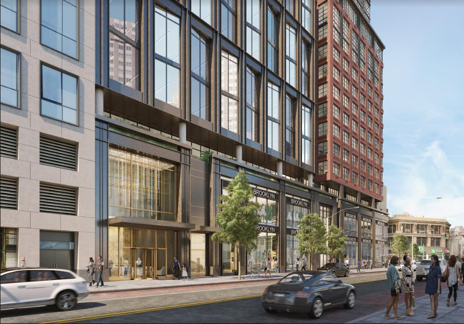 Sunshine brightens this rendering of 570 Fulton St., a development the City Council just greenlighted. Renderings courtesy of Slate Property Group