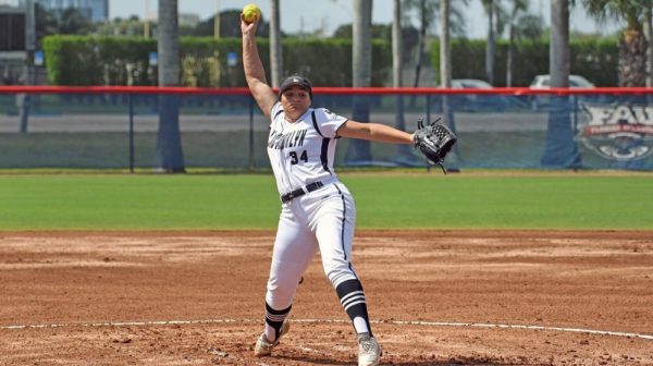 Right-hander Elena Valenzuela has taken the Northeast Conference by storm during her freshman campaign, tossing four shutouts and six complete games in her first nine starts for the LIU-Brooklyn Blackbirds. Photo Courtesy of LIU-Brooklyn Athletics
