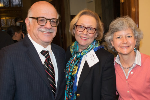 From left: Hon. Jeffrey Sunshine, Hon. Nancy Sunshine and Aprilanne Agostino, clerk of the Appellate Division, Second Department.