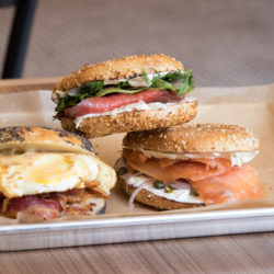 The offerings at Black Seed range from standard (veggie cream cheese) to unexpected (lobster tarragon spread). Photo courtesy of Black Seed
