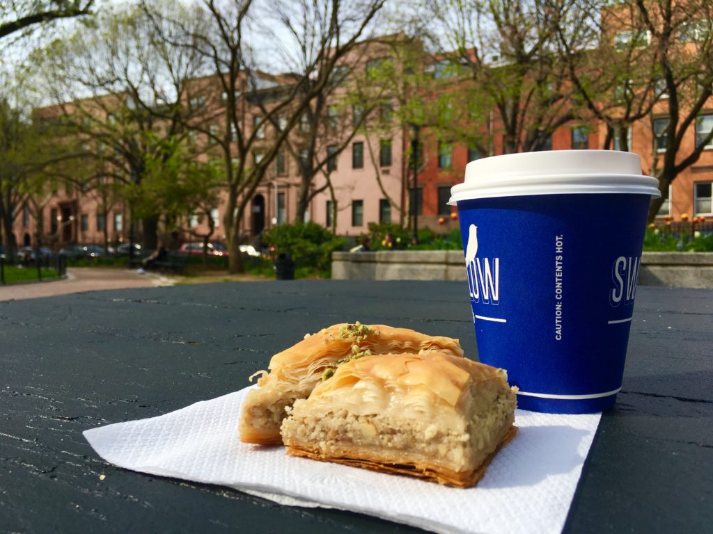 Baklava and brownstones — that’s a magical combination for a real estate nerd and dessert fan like me. Eagle photo by Lore Croghan