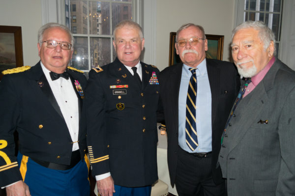 From left: Col. Ronald Salvatore, Col. Charles Grinnel, Brigadier General Richard O'Meara and Col. Basil Apostle. Eagle photo by Rob Abruzzese