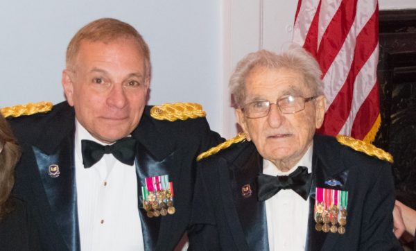 Col. Alphone Naclerio, president of the association, and Col. Milton Norman, founding member of the association and its first president for over three decades‎, WWII combat veteran and former POW. Eagle photo by Rob Abruzzese
