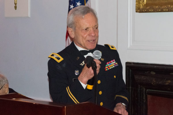 Col. Anthony Benedict, secretary of the association. Eagle photo by Rob Abruzzese