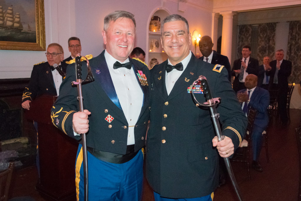 The 4th JAG Officers Association held its 60th anniversary gala in Manhattan on Friday at which it honored Col. Francis Kelly (left) and Col.Nicholas Satriano during a ceremony. Eagle photo by Rob Abruzzese