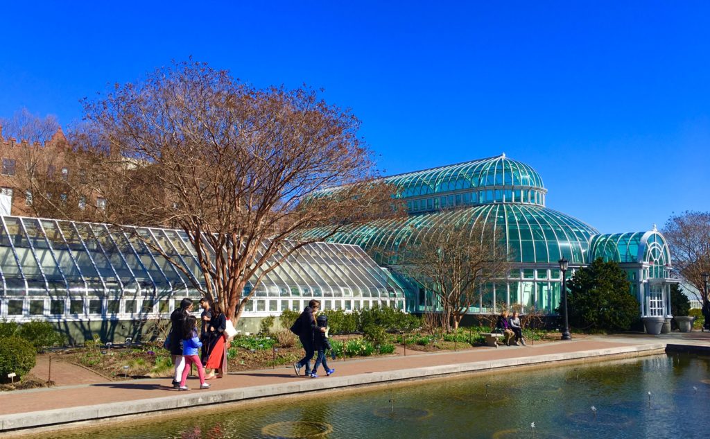 Members of The Movement to Protect the People say shadows from planned developments would harm plants in Brooklyn Botanic Garden’s greenhouses. Eagle file photo by Lore Croghan