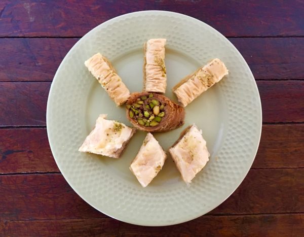 This plate of baklava and other desserts is from Sweet Delicacies. Eagle photo by Lore Croghan