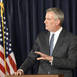 The mayor announced the newly appointed Civic Engagement Commission on Tuesday. AP Photo/Hans Pennink